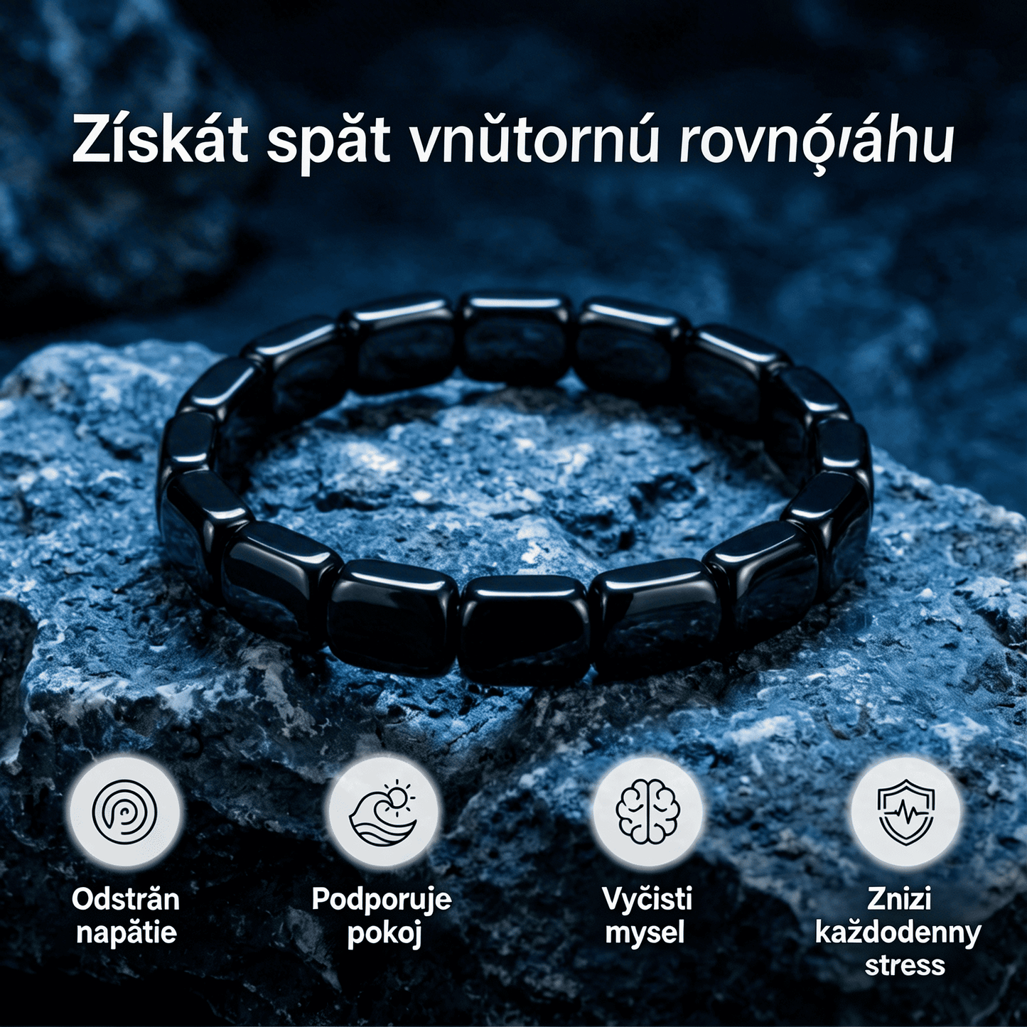 HARMIA® – Magnetický Hematitový Náramok